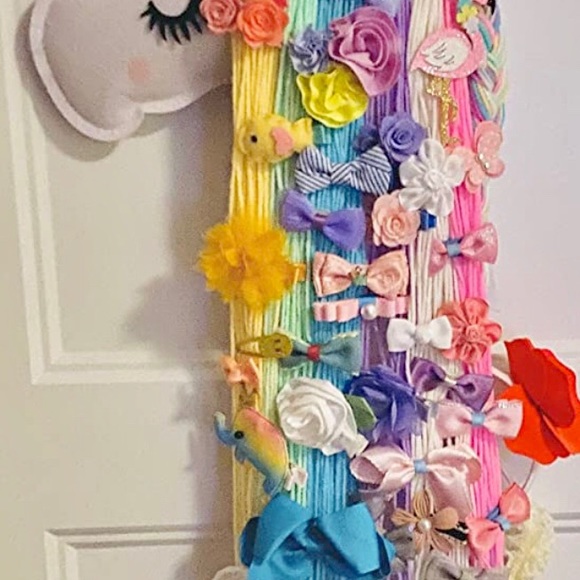 Unicorn Hair Accessory Wall Display Organizer - Picture 3 of 13
